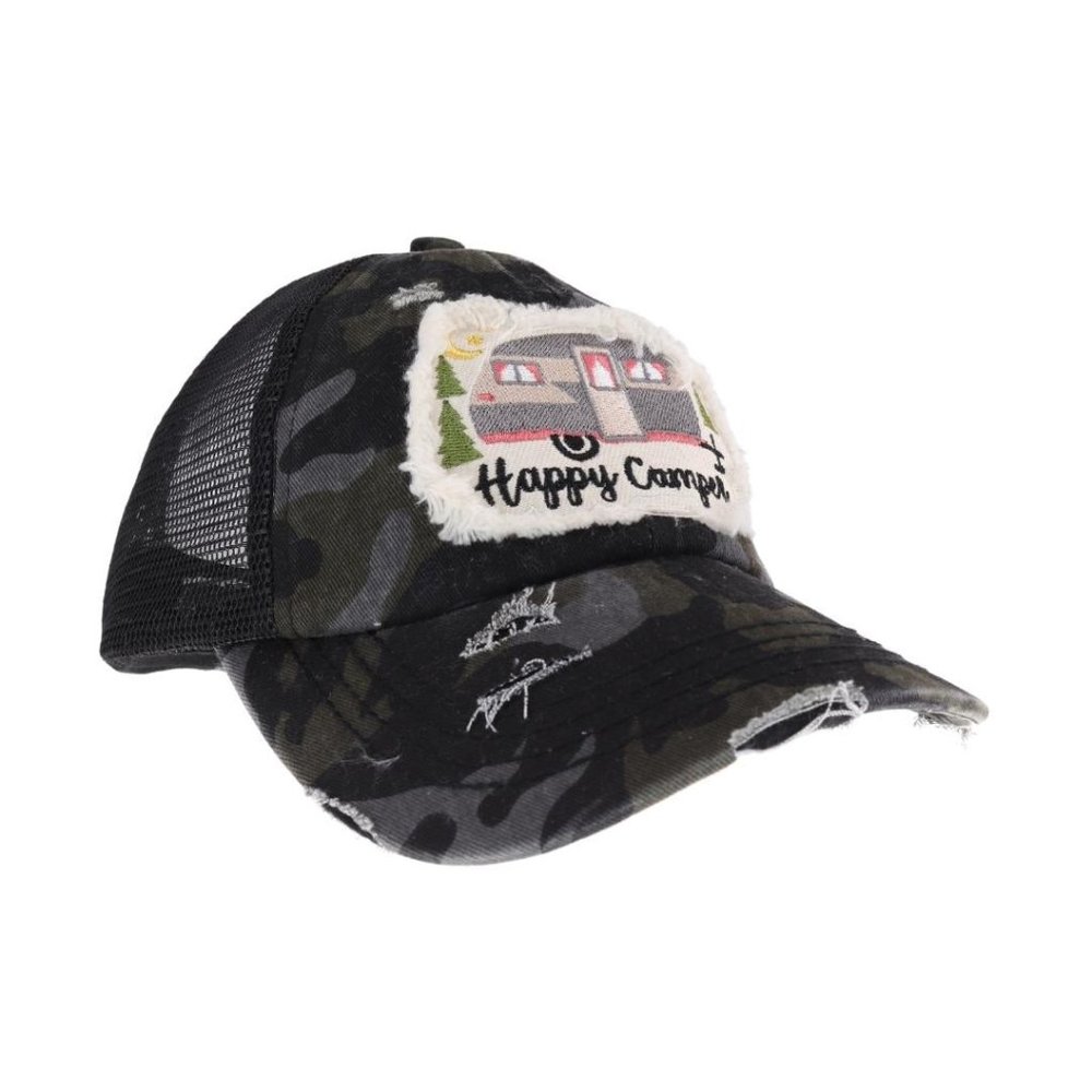 Happy Camper High Pony Ball Cap